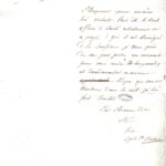 Lettre du général comte de Montholon au médecin O’Meara (Ms Masson 8, f° 176)